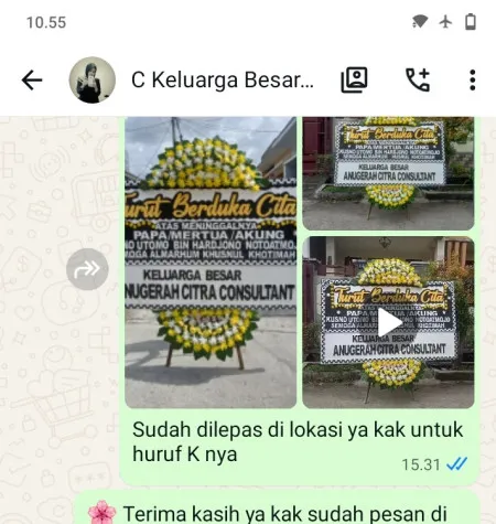 Pengiriman Papan Bunga Duka Universitas Trisakti