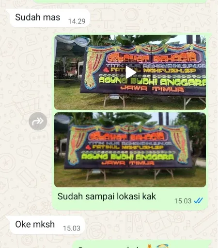 Pengiriman Papan Bunga Universitas Trisakti