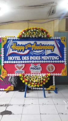 Papan Bunga di Universitas Trisakti